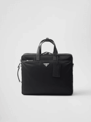 [프라다] 리나일론 및 사피아노 가죽 브리프케이스 2VE015