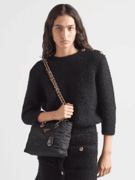 [프라다] 리에디션 1995 체인 리나일론 토트백 1BG468