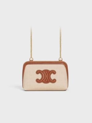 [셀린느] 퀴르 트리옹프 체인 클러치 숄더백 10E382DTL