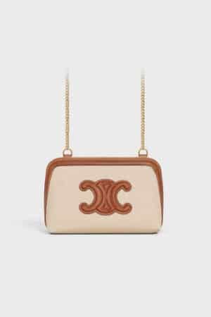 [셀린느] 퀴르 트리옹프 체인 클러치 숄더백 10E382DTL