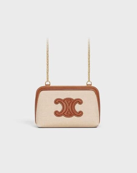 [셀린느] 퀴르 트리옹프 체인 클러치 숄더백 10E382DTL