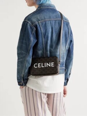 [셀린느] 미디엄 메신저백 - CELINE 프린트 트리옹프 캔버스 194502CIM