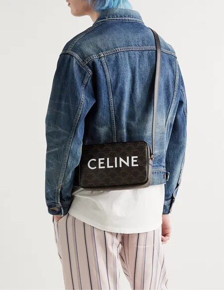 [셀린느] 미디엄 메신저백 - CELINE 프린트 트리옹프 캔버스 194502CIM