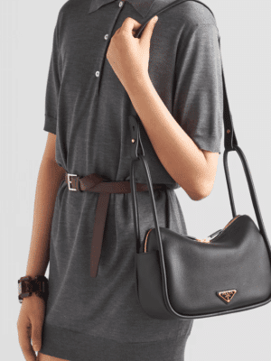 [프라다] 달링 레더 핸드백 1BA451