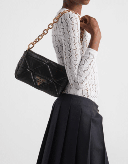 [프라다] 나파 패치워크 체인 숄더백 미디엄 1BD328
