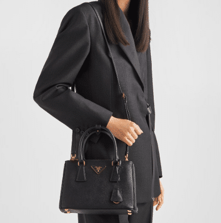 [프라다] 스몰 갤러리아 사피아노 가죽 백 1BA896