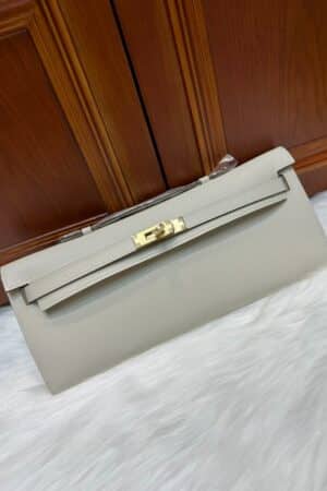 [에르메스] 켈리 Cut 31cm  Epsom/ Nata - Gold