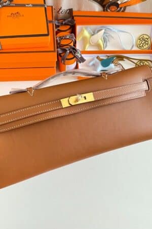 [에르메스] 켈리 Cut 31cm Swift/ Gold - Gold