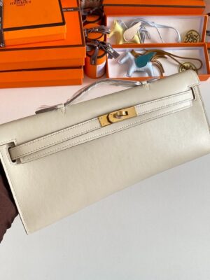 [에르메스] 켈리 Cut 31cm Swift/ Nata - Gold