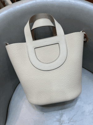 [에르메스] 인더루프 18cm Clemence/ Nata - Gold