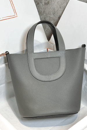 [에르메스] 인더루프 18cm Clemence/ Gris Meyer - Gold