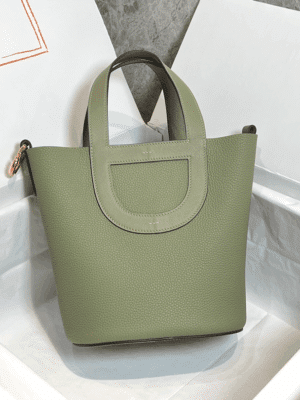 [에르메스] 인더루프 18cm Clemence/ Vert Criquet - Gold