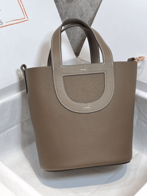 [에르메스] 인더루프 18cm Clemence/ Etoupe - Gold