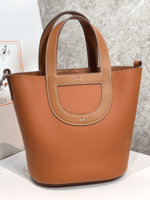 [에르메스] 인더루프 18cm Clemence/ Gold - Silver