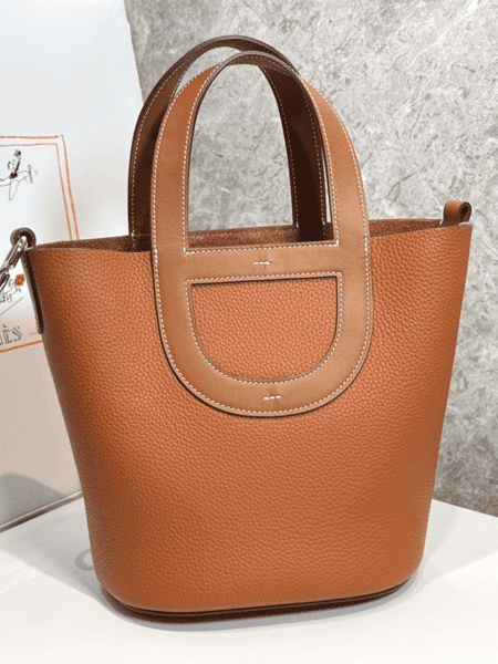 [에르메스] 인더루프 18cm Clemence/ Gold - Silver