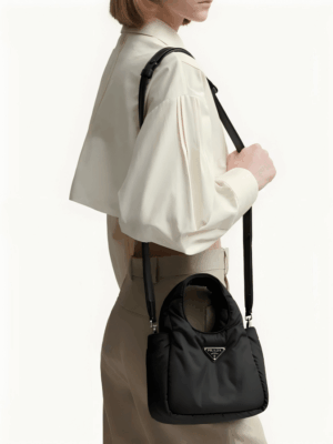 [프라다] 소프트 패딩 리나일론 미니 토트백 1BA359