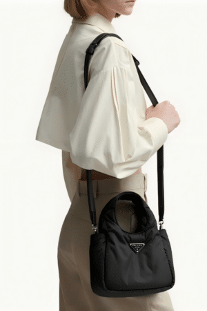 [프라다] 소프트 패딩 리나일론 미니 토트백 1BA359