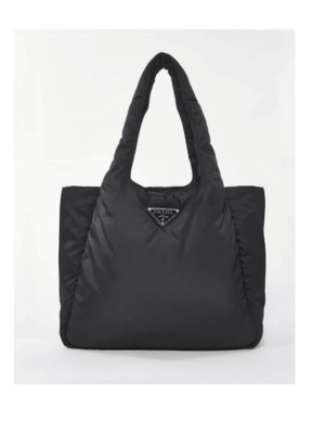 [프라다] 소프트 패딩 리나일론 라지 토트백