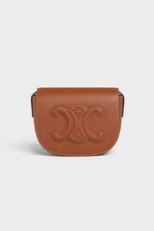 [셀린느] 퀴르 트리옹프 폴코 - 부드러운 카프스킨 탠 198263DU3