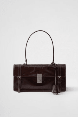 [프라다] 미디엄 레더 핸드백 1BN026