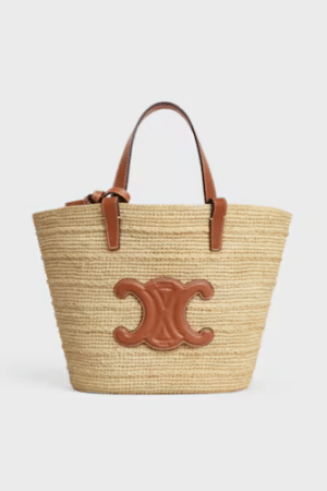 [셀린느] 틴 서플 클래식 파니에 - 라피아 & 카프스킨 115802FF7