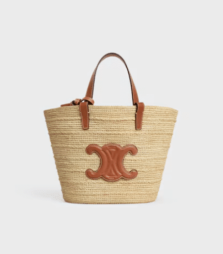 [셀린느] 틴 서플 클래식 파니에 - 라피아 & 카프스킨 115802FF7