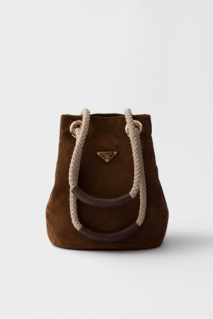 [프라다] 마리너 스몰 스웨이드 버킷 백 1BE082