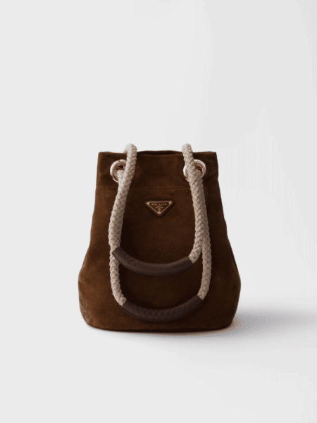 [프라다] 마리너 스몰 스웨이드 버킷 백 1BE082