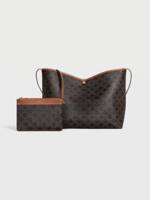 [셀린느] 소프트 쇼퍼 백 - 트리옹프 캔버스 & 카프스킨 123912GXC