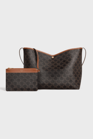 [셀린느] 소프트 쇼퍼 백 - 트리옹프 캔버스 & 카프스킨 123912GXC