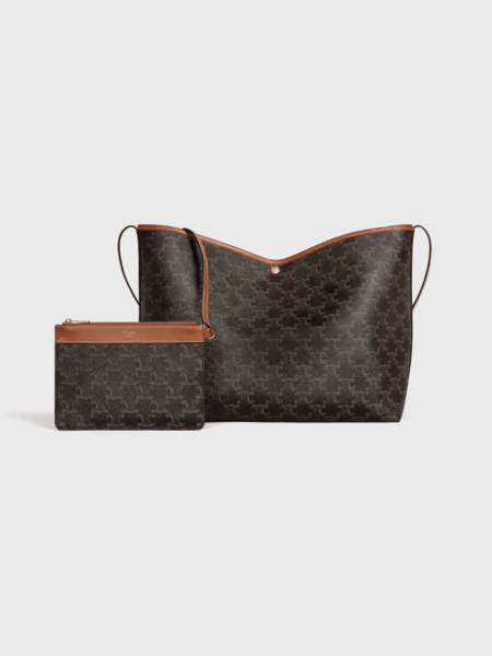 [셀린느] 소프트 쇼퍼 백 - 트리옹프 캔버스 & 카프스킨 123912GXC