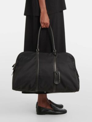 [더 로우] 마일스 레더 트리밍 더플 백