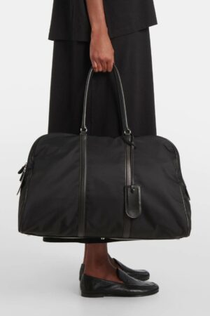 [더 로우] 마일스 레더 트리밍 더플 백