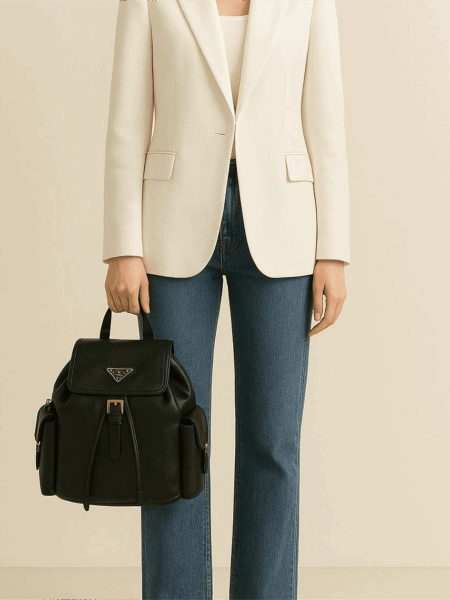 [프라다] 익스플로어 미디엄 나파 가죽 백팩 1BZ080