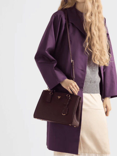 [프라다] 미디엄 갤러리아 사피아노 가죽 백 1BA863