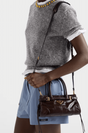 [프라다] 보니 미니 가죽 핸드백 1BA486