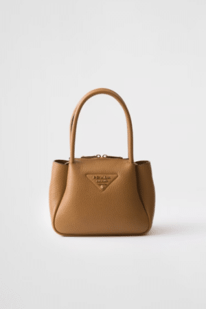 [프라다] 플루 가죽 미니 핸드백 브라운 1BA362