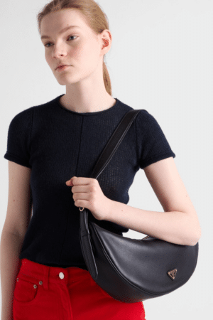 [프라다] 리에디션 2005 드뮈룬 라지 가죽 숄더 백 1BC255