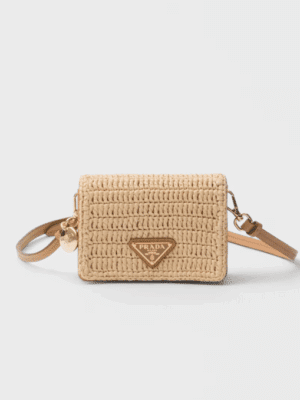 [프라다] 크로셰 카드 홀더 숄더 스트랩 1MR024