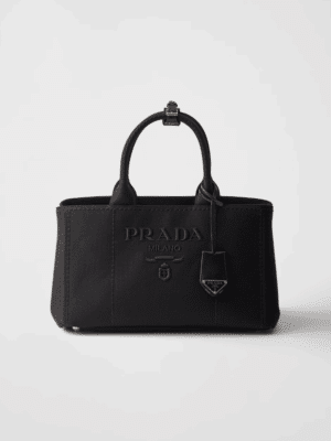 [프라다] 자르디니에르 라지 코튼 캔버스 핸드백 1BG554