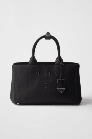 [프라다] 자르디니에르 라지 코튼 캔버스 핸드백 1BG554