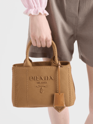 [프라다] 자르디니에르 리넨 혼방 미니 핸드백 1BA038