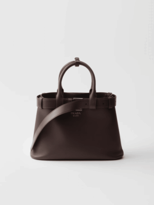 [프라다] 버클 벨트가 달린 스몰 가죽 핸드백 1BA434