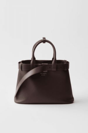 [프라다] 버클 벨트가 달린 스몰 가죽 핸드백 1BA434