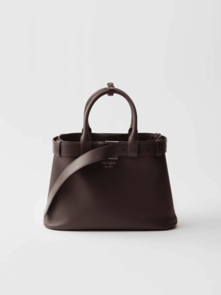 [프라다] 버클 벨트가 달린 스몰 가죽 핸드백 1BA434