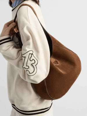 [프라다] 스웨이드 가죽 숄더백 1BC196