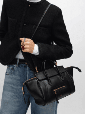 [셀린느] 스몰 뉴 러기지 - 서플 샤이니 램스킨 124213GW2