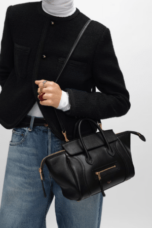 [셀린느] 스몰 뉴 러기지 - 서플 샤이니 램스킨 124213GW2