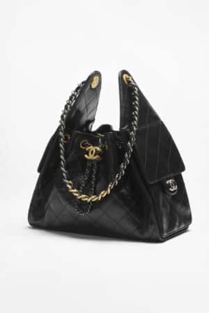 [샤넬] 25백 호보 스몰 샤이니 카프 믹스컬러체인 AS5293