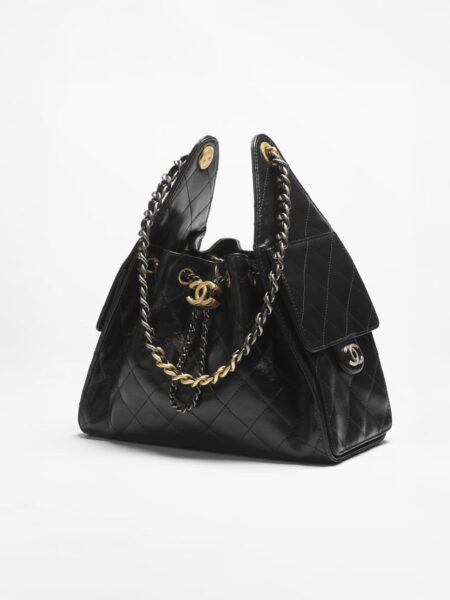 [샤넬] 25백 호보 스몰 샤이니 카프 믹스컬러체인 AS5293